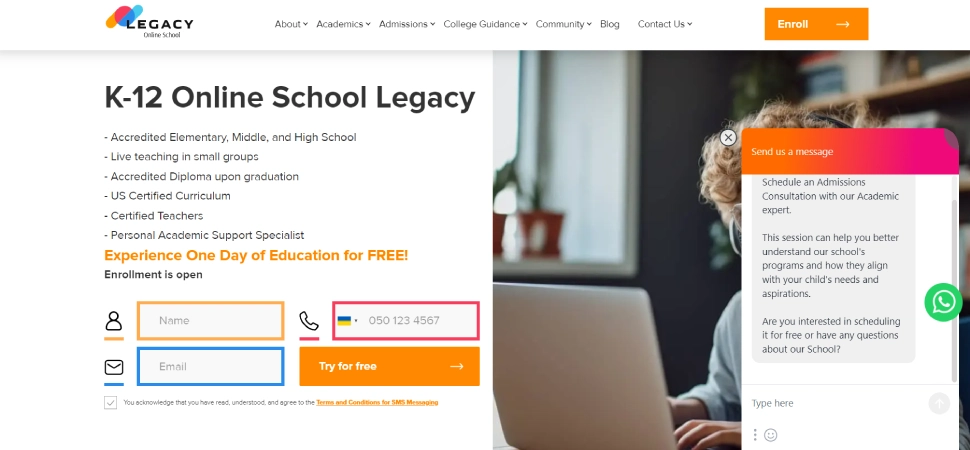 Legacy Online School Reviews & Features